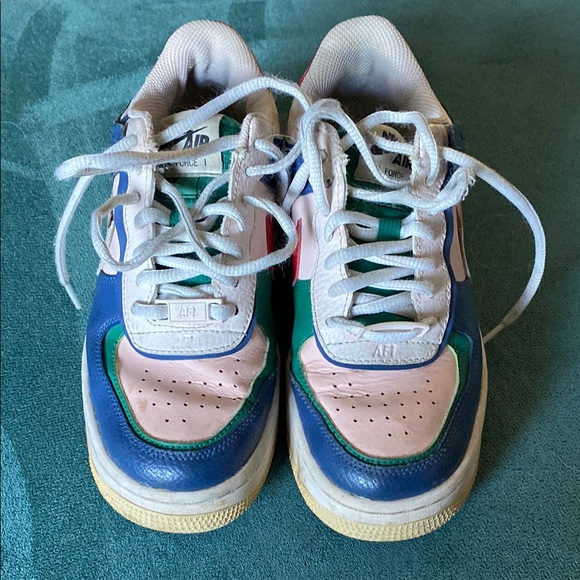 Colorful Air Force 1 Sneakers Size 5 - Picture 1 of 4